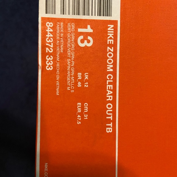 Men’s Size 13 Nike Zoom Clear Out TB - Picture 4 of 4